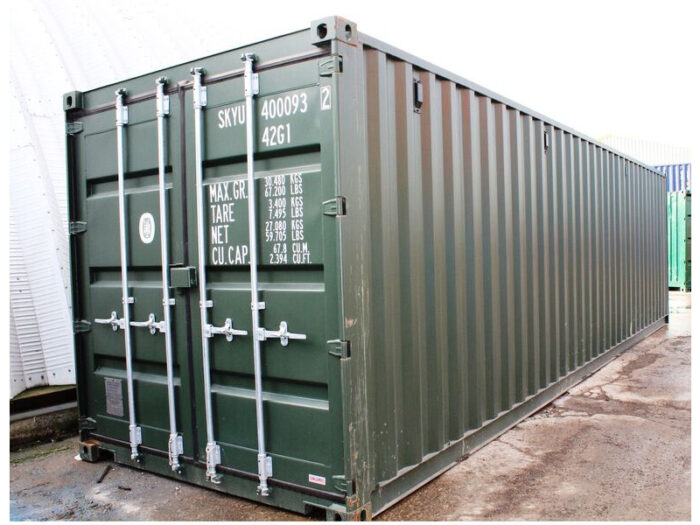 40 foot New ISO Container - S2 Doors | 40 foot shipping container for sale | Efficient Containers