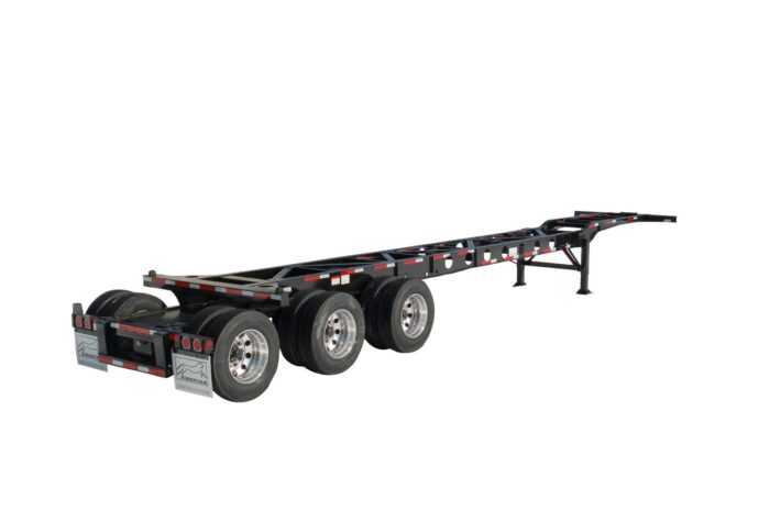 41'-45' Lightweight Gooseneck 3-axle chassis for sale | Efficient Containers