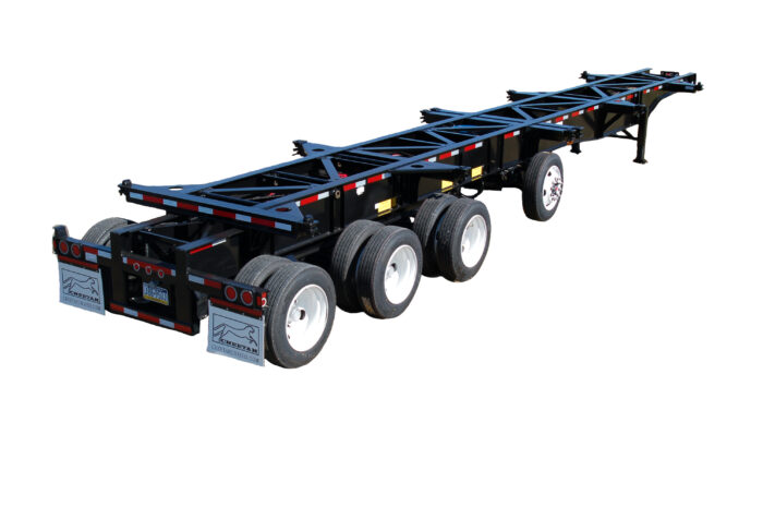 46'-53' Extendable 4-Axle Chassis for sale | Efficient Containers