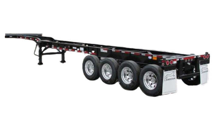 40' Lightweight Gooseneck 4-Axle Chassis for sale | Efficient Containers